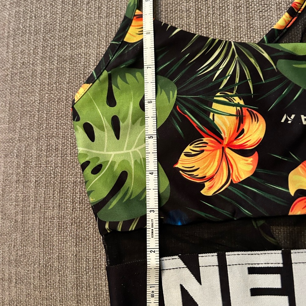 NEBBIA Sport Bra  Size M Flowers Print - Picture 9 of 11